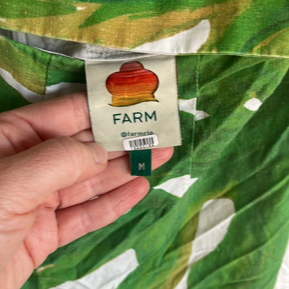 Farm Rio White Monstera One Shoulder Jumpsuit Womens Medium - Picture 6 of 12